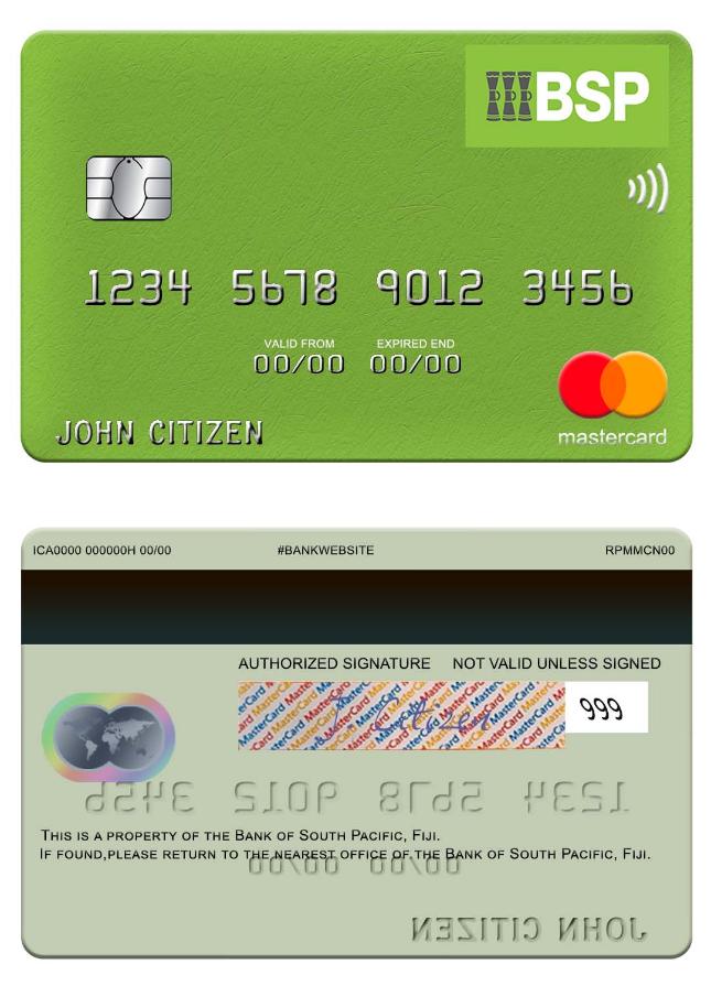 Fiji Bank of South Pacific mastercard